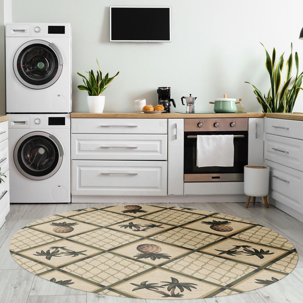 Dalyn Rug Company Kendall KE7 8&#39; Round Beige Area Rug, , large