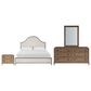 Universal Furniture Griffith Park 4-Piece King Upholstered Bedroom Set in Sienna, , large
