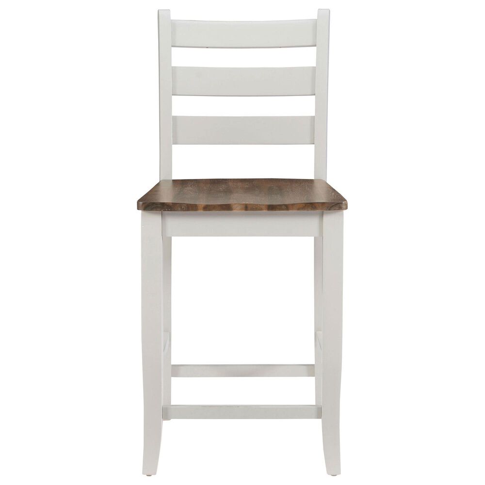 Linon Home Decor Colm Counter Stool in Light Grey and Warm Brown, , large