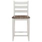 Linon Home Decor Colm Counter Stool in Light Grey and Warm Brown, , large