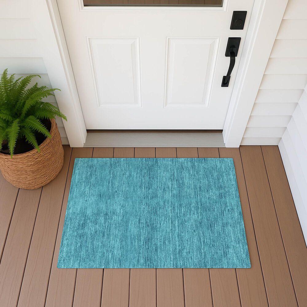 Dalyn Rug Company Soft Essentials Turquoise 2'6" x 3'10" Area Rug, , large