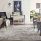 Nourison Rustic Textures Light Grey and Multicolor 7"10" x 10"6" Area Rug, , large