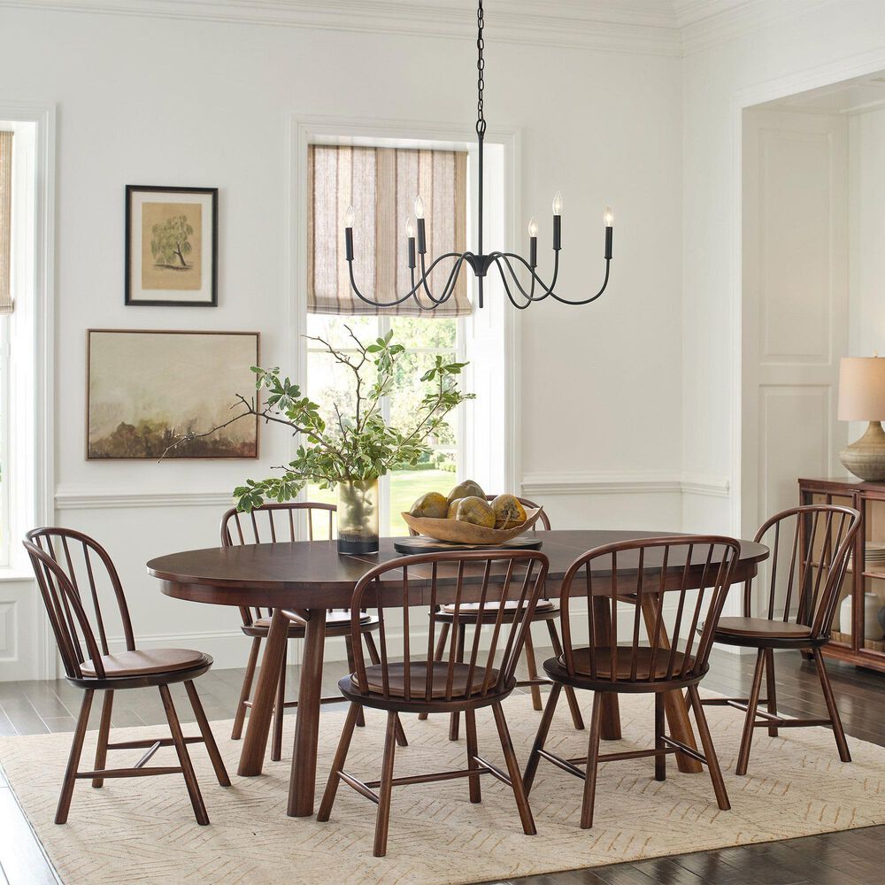 STICKLEY Hudson Valley 54&quot; Round Dining Table in Dark Roast, , large