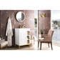 James Martin Vanities Alicante 24" Single Bathroom Vanity in Glossy White and Radiant Gold with 5 cm White Glossy Resin Top and Rectangular Sink, , large