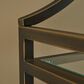 Ashley Bernonly 5-Shelf Bookcase in Antique Bronze and Clear, , large
