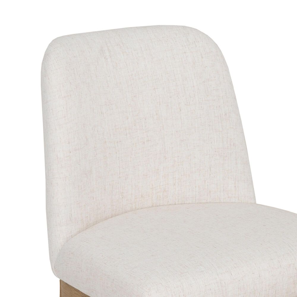 Linon Home Decor Tucker Counter Stool with Cream Cushion in Natural Brown (Set of 2), , large