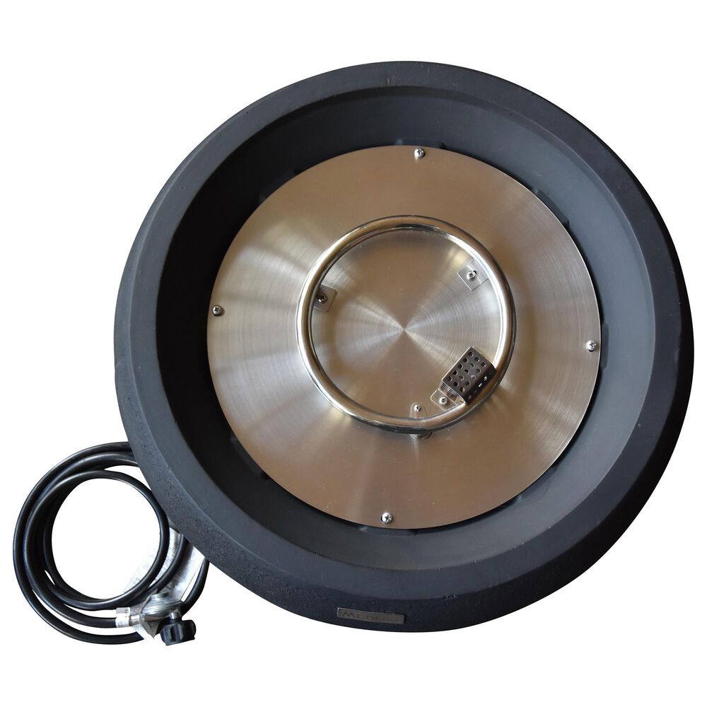 Elementi Fire York Round Liquid Propane Fire Table in Black, , large