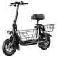 HOMLUX 550W 20-Mile Adults Electric Scooter with Pet Basket in Black, , large