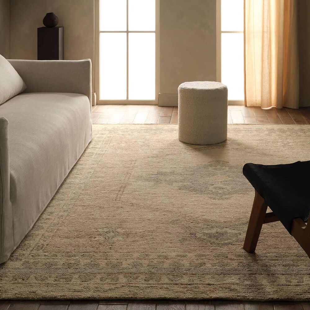 Jaipur Sarmak Hakan Blue and Antique White 8' x 10' Area Rug, , large