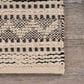 L&R Resources Bleached Naturals 7"9" x 9"9" Jet Black Area Rug, , large