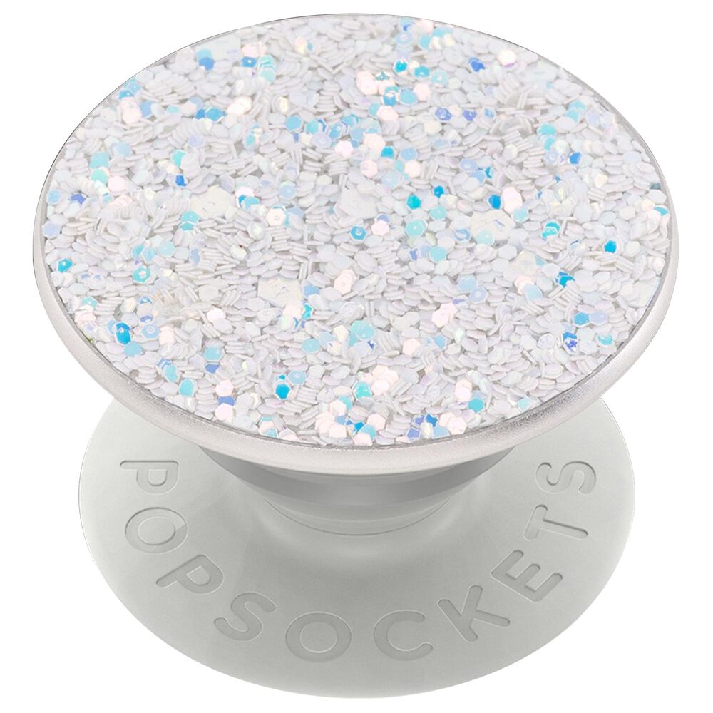 PopSockets PopGrips Sparkle Snow in White, , large