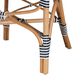 Baxton Studio Bryson Arm Chair in Natural Brown, Blue and White, , large