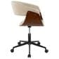 Lumisource Vintage Mod Office Chair with Cream Cushion in Walnut and Black, , large