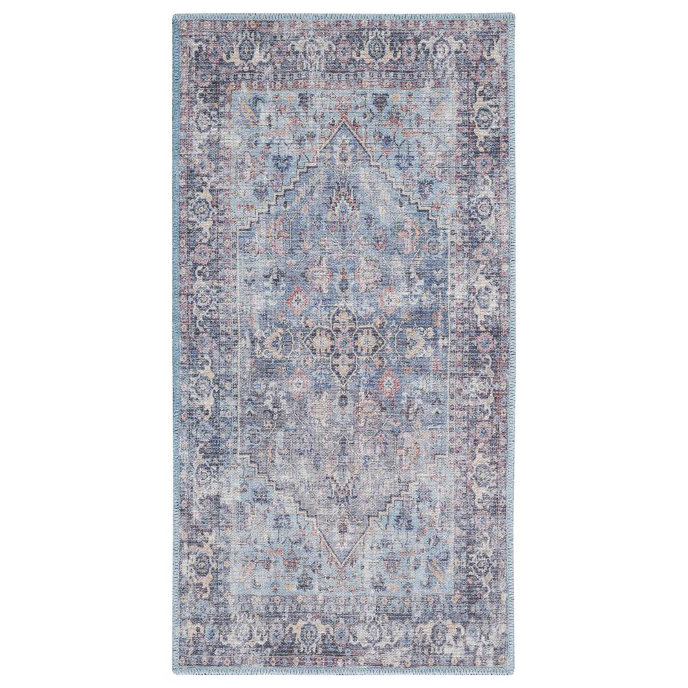 57 Grand by Nicole Curtis Series 1 2" x 3"9" Light Grey and Blue Area Rug, , large
