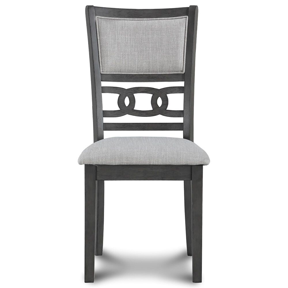 New Heritage Gia Side Chair with Light Gray Cushion in Gray, , large