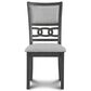 New Heritage Gia Side Chair with Light Gray Cushion in Gray, , large