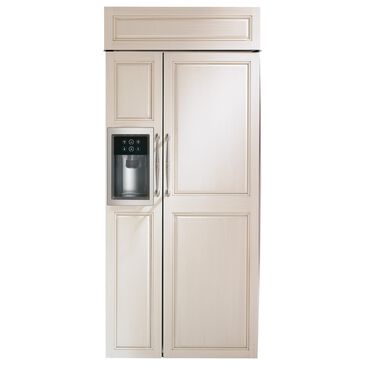 Monogram 36" Smart Built-In Side by Side Refrigerator with Dispenser Panel Ready, , large
