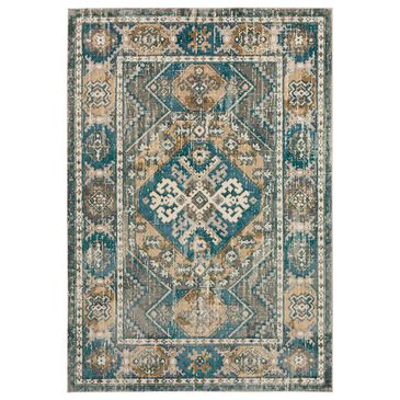 Dalyn Rug Company Karma KM22 8" x 10" Charcoal Area Rug, , large
