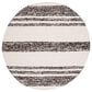 Safavieh Natura NAT328Z 6" Round Black and Ivory Area Rug, , large