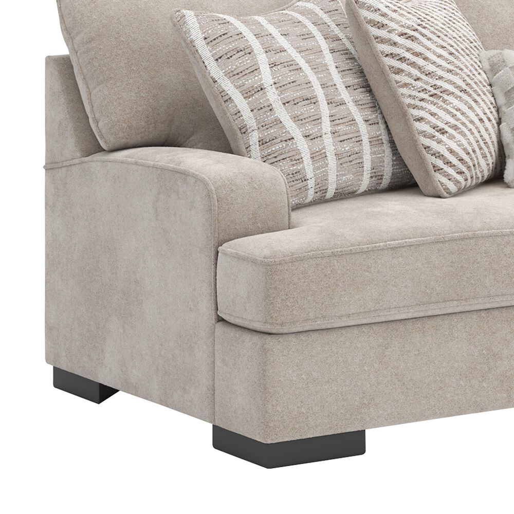Ashley High Profile Stationary Sofa in Taupe, , large