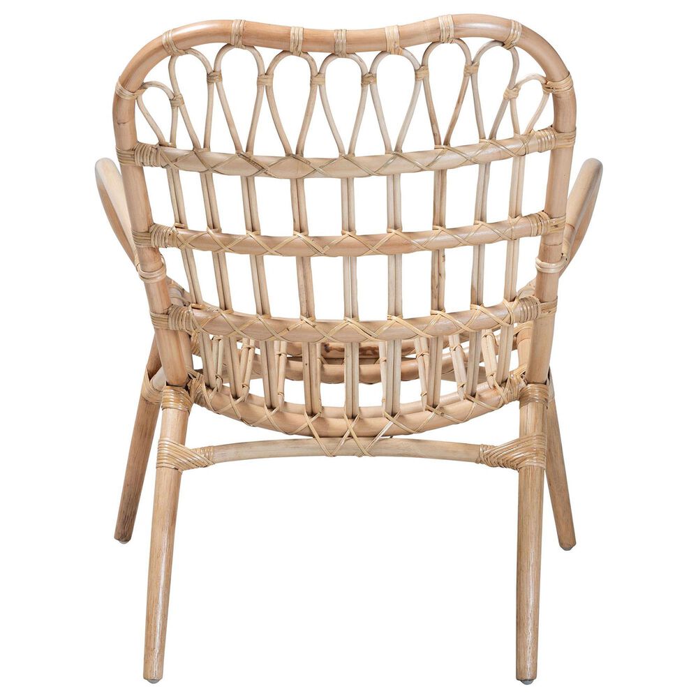 Baxton Studio Bajo Arm Chair in Natural Brown, , large