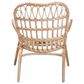 Baxton Studio Bajo Arm Chair in Natural Brown, , large