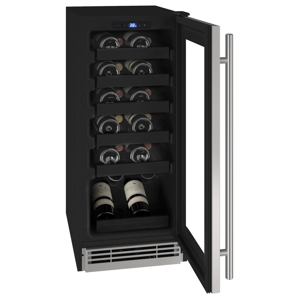 U-Line 3.0 Cu. Ft. Wine Cooler Refrigerator in Stainless Steel, , large