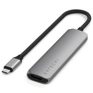 Satechi 4-in-1 USB-C Slim Multiport Adapter in Space Grey, , large