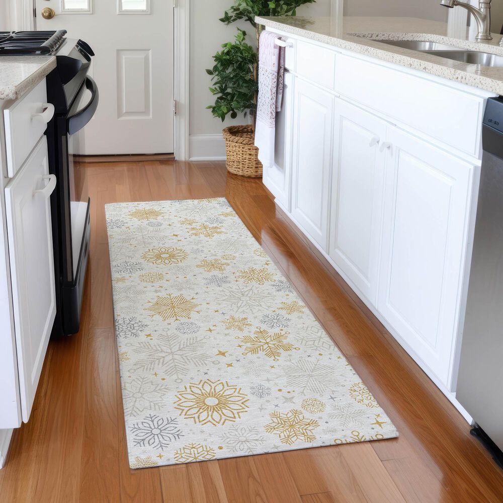 Dalyn Rug Company Wonderland WN31 2&#39;3&quot; x 7&#39;6&quot; Ivory Indoor/Outdoor Runner, , large