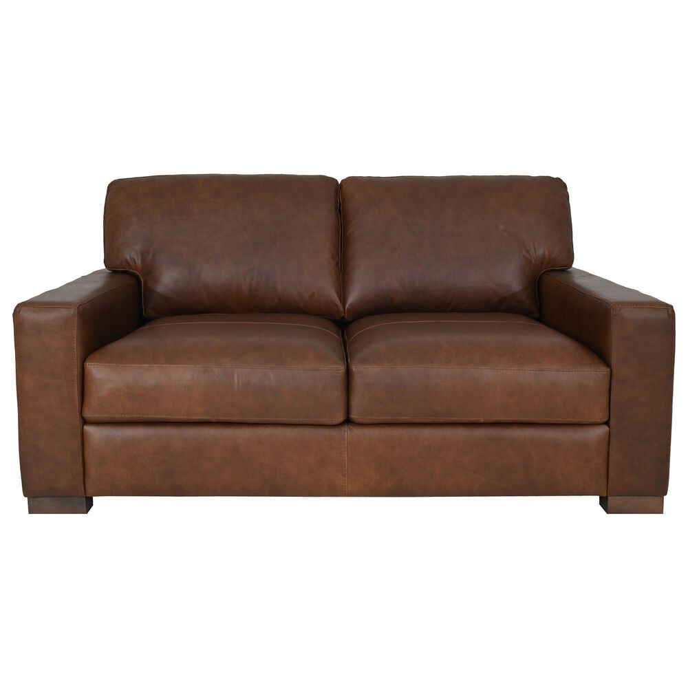 Bordeaux &amp; Co Florence Stationary Loveseat in Academy Hickory, , large