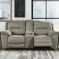 Ashley Next-Gen Gaucho Power Reclining Loveseat with Console in Putty, , large
