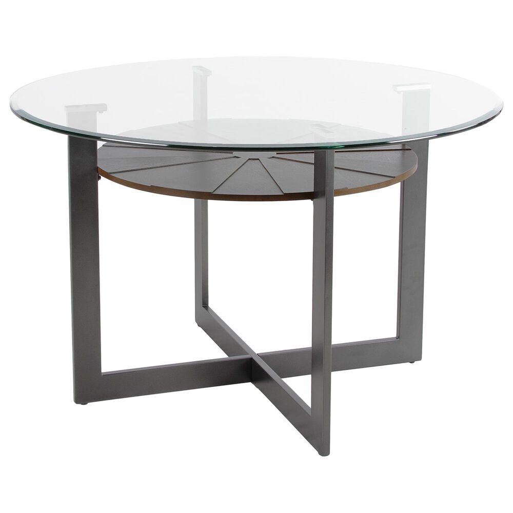 Steve Silver Olson Round Dining Table in Caramel - Table Only, , large