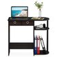 HOMLUX 32" Computer Desk with Two Drawers in Espresso and Black, , large