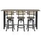 Ashley Lesterton Long Counter Table in Light Brown and Black - Table Only, , large