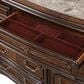 New Heritage Design Belle Notte Dresser and Mirror in Mahogany, , large
