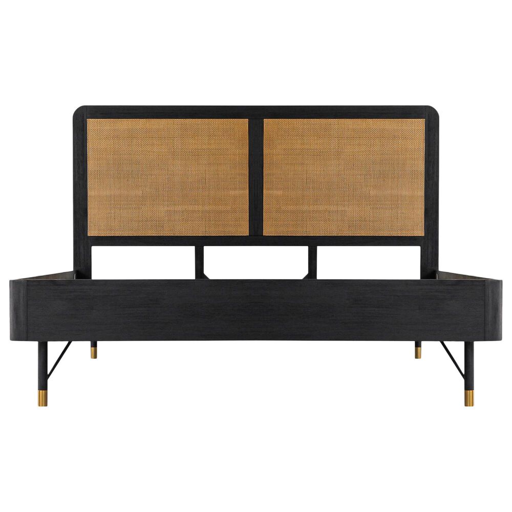 Blue River Saratoga 4-Piece King Bed Set in Black and Natural, , large
