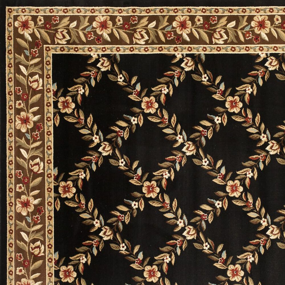 Safavieh Lyndhurst 6&#39;7&quot; x 9&#39;6&quot; Black and Brown Area Rug, , large
