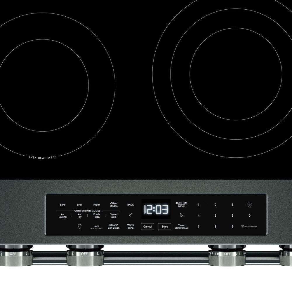 KitchenAid 5.3 Cu. Ft. Smart Slide-in Electric Range with Two Even-Heat Hyper Elements and Convection in Juniper, , large