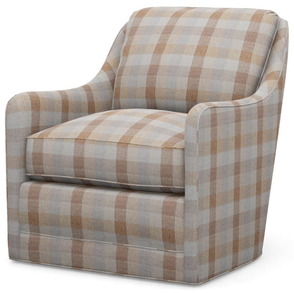Lexington Home Brands Glenhaven Swivel Chair in Mixed Plaid, , large