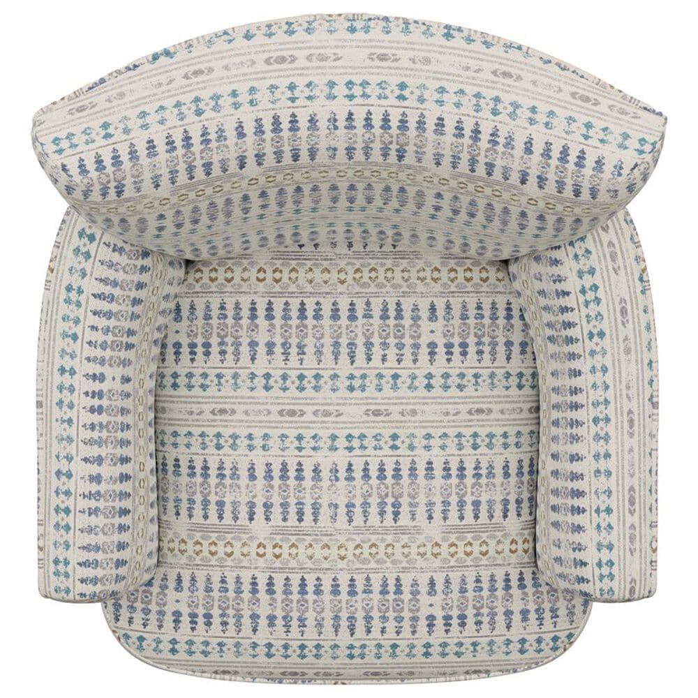 Emerald Home Furnishings Flower Power Accent Chair in Blue Cadet, , large