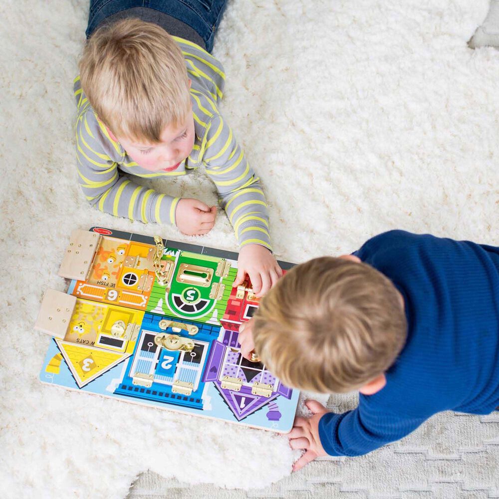 Melissa &amp; Doug Latches Wooden Activity Board, , large