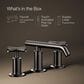 Kohler Purist Widespread Bathroom Sink Faucet with Cross Handles and Low Gooseneck Spout in Vibrant Titanium, , large