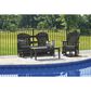 Ashley Hyland Wave Patio Rectangular Coffee Table in Black, , large