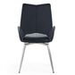 Global Furniture USA Swivel Dining Chair in Black, , large