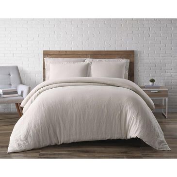 Pem America Brooklyn Loom 3-Piece Full/Queen Linen Duvet Set in Natural, , large