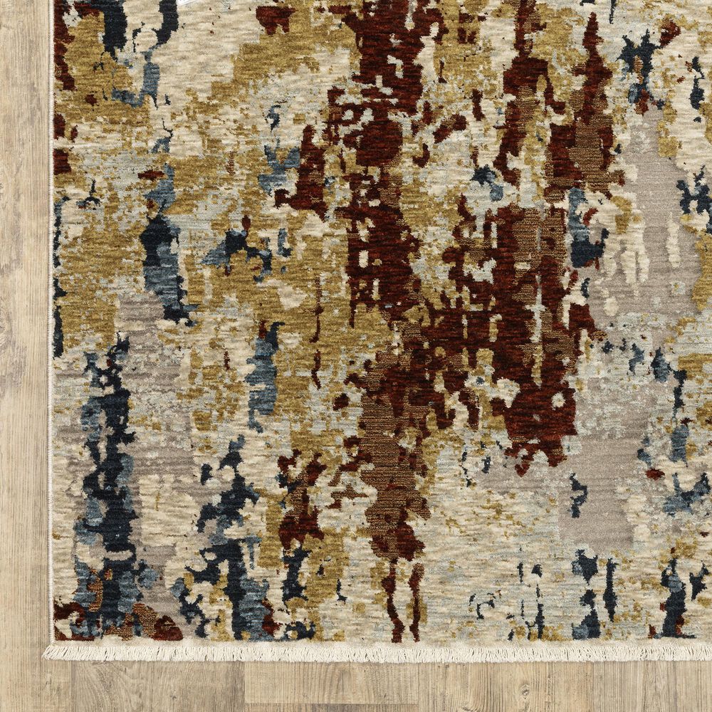 Oriental Weavers Capella Abstract Beige and Multicolor 6&#39;7&quot; x 9&#39;6&quot; Area Rug, , large