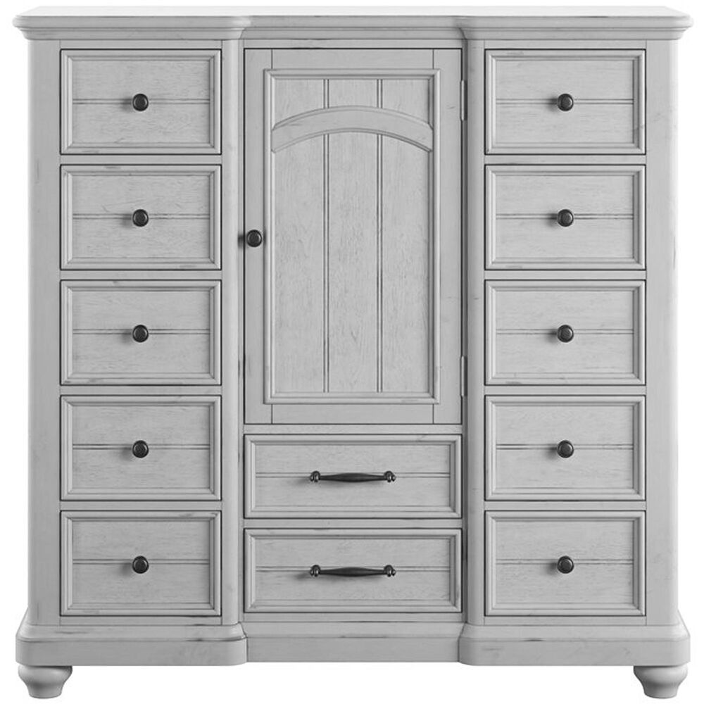 Golden Wave Furniture New Haven 12-Drawer Master Chest in Oyster Shell, , large