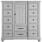 Golden Wave Furniture New Haven 12-Drawer Master Chest in Oyster Shell, , large
