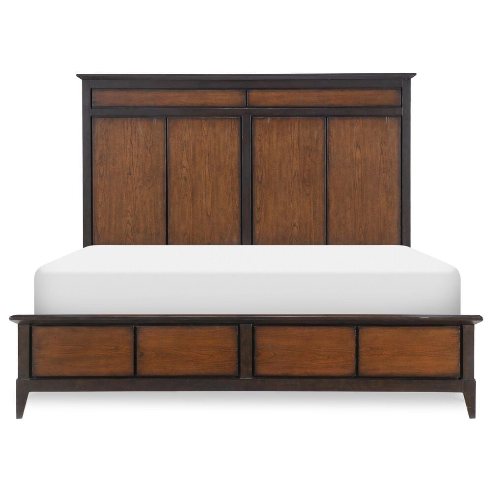 Legacy Classic Fenmore Queen Panel Bed in Mocha and Distressed Cherry, , large