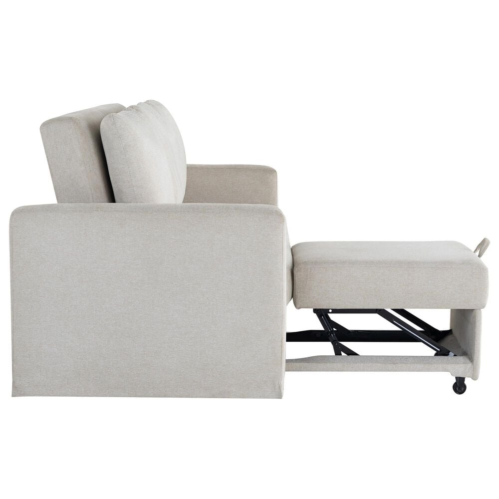 Lifestyle Solutions Mia Convertible Sofa in Ivory, , large